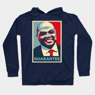 Charles Barkley Guarantee Obama Hope Large Print Hoodie